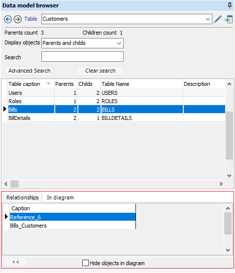 Data model browser part3-relationship tab